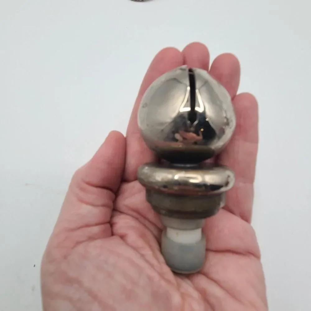 Set of 4 Christmas Themed Wine Bottle Stopper Cork Jingle Bell Tree Ball